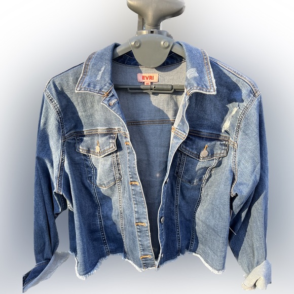 EVRI Jackets & Blazers - Cropped Jean Jacket